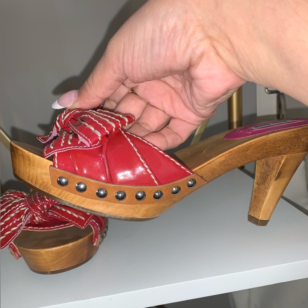 Miu Miu Wooden Patent Leather Heels 👠 💞 - Picture 2 of 5